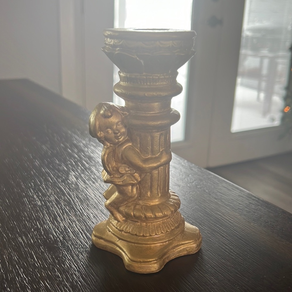 Cherub Angel candle holder